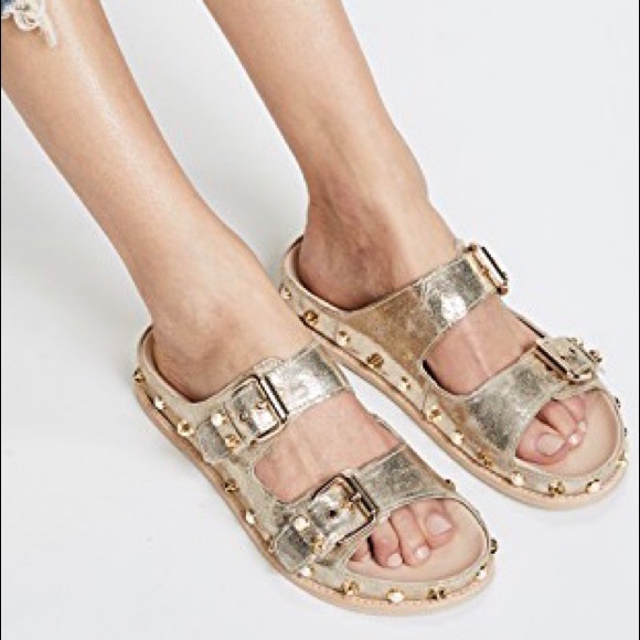 Stuart Weitzman Shoes - 🔥STUART WEITZMAN SANDBAR SLIDE SANDALS, CAVA NIB!